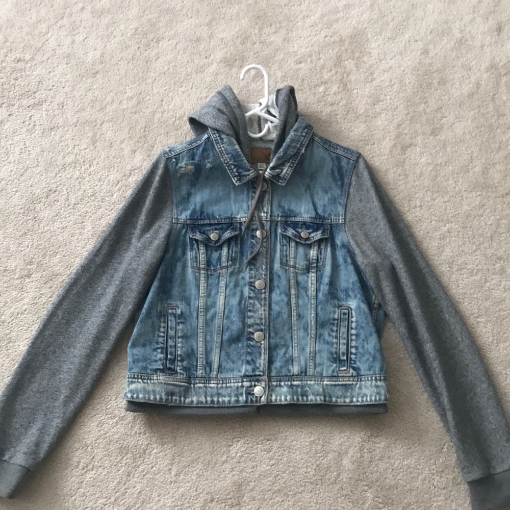American Eagle denim sweatshirt